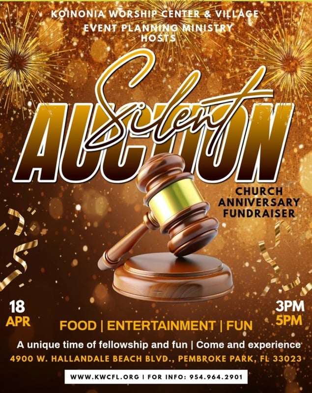 CHURCH ANNIVERSARY FUNDRAISER